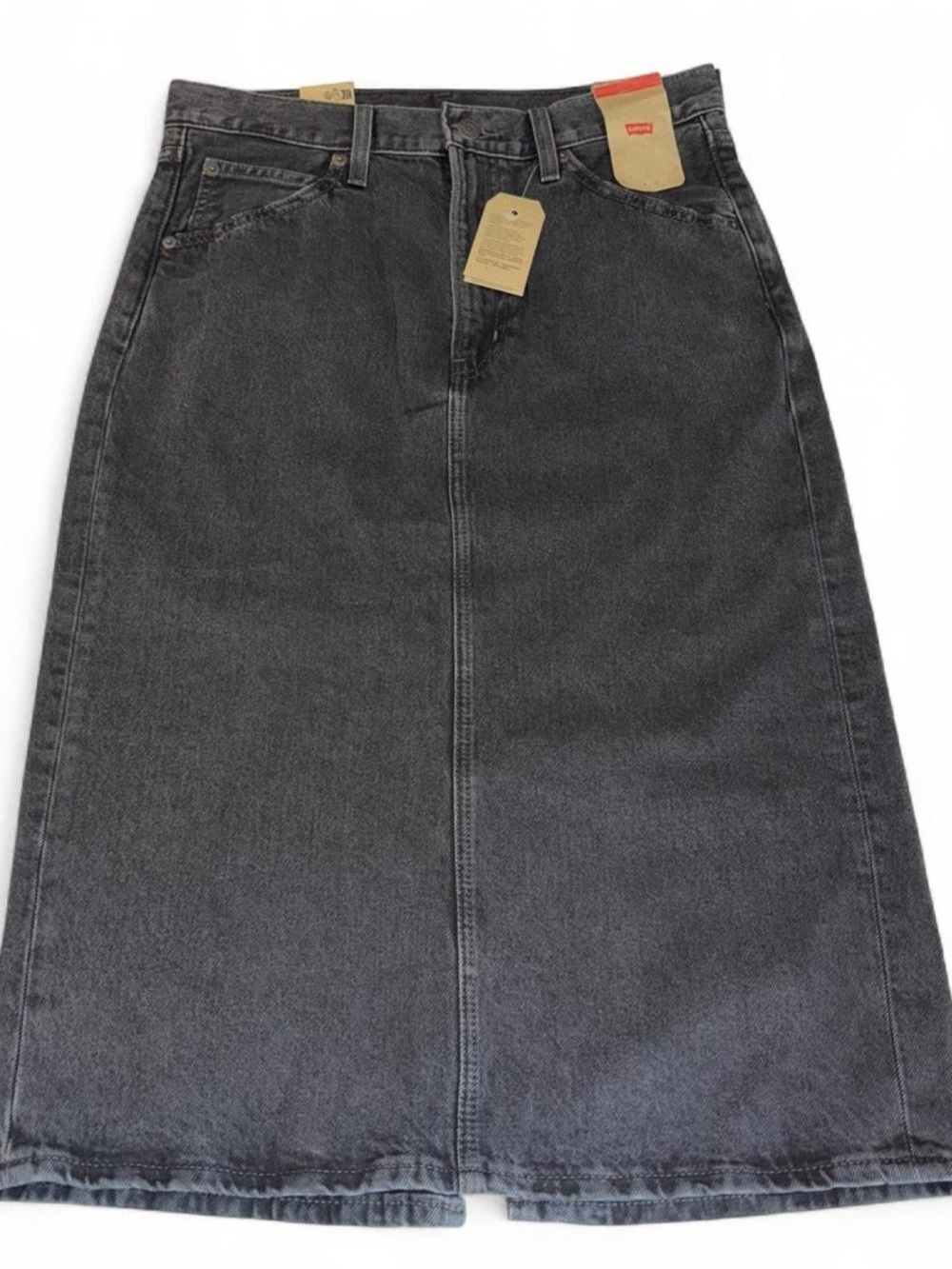 Levi’s Faded Black Wash Denim Skirt